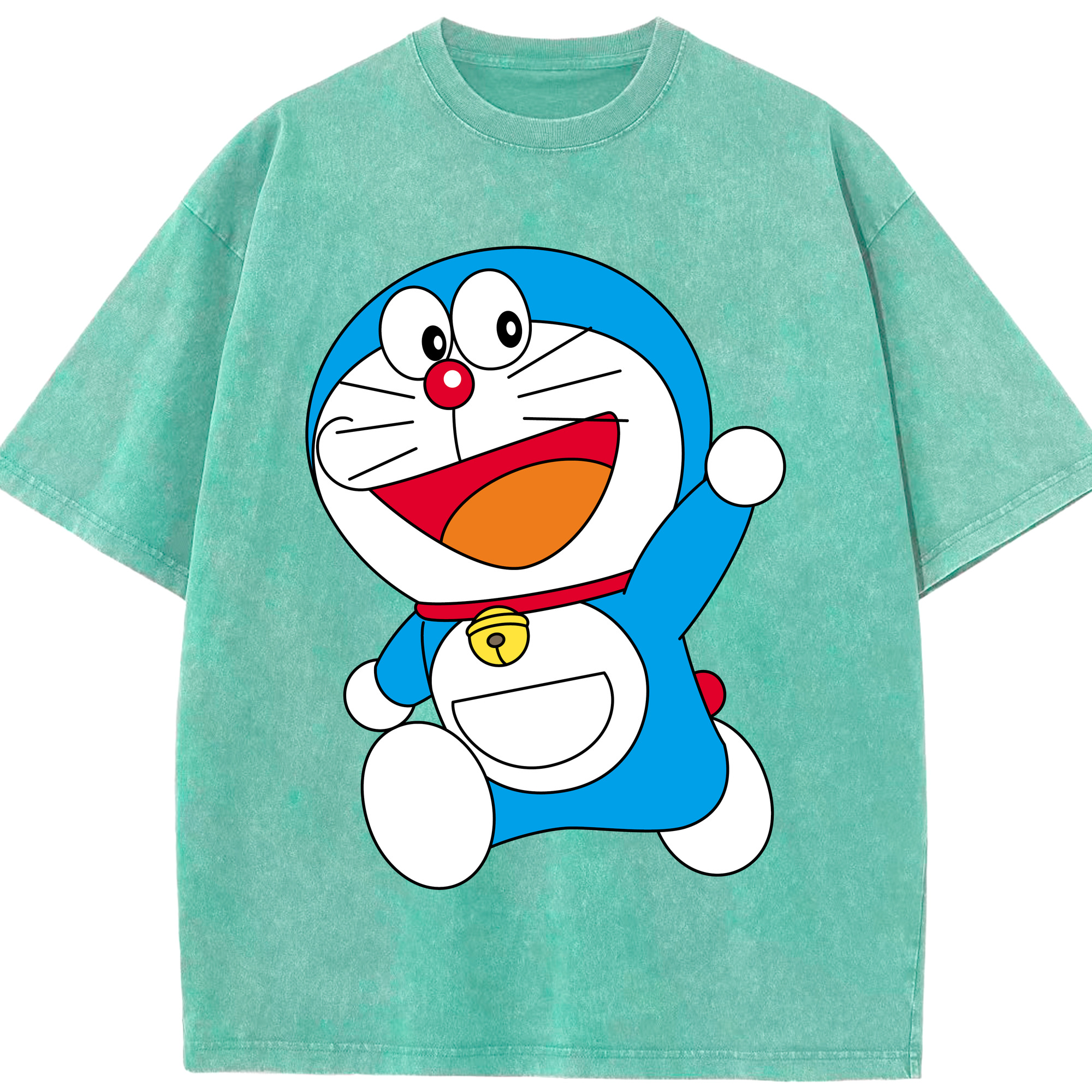 （画像用） ドラえもん Doraemon 綿100% ヴィンテージ風 半袖Tシャツ（フロントプリント）